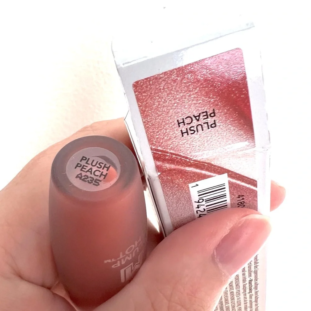 NIB Buxom Plush Peach Plump Shot Plumping and Smoothing Lip Serum Gloss 4ml